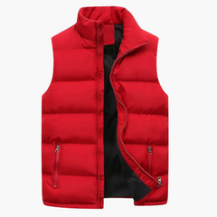 Bequeme Herren Bodywarmer Weste - Luxuriös & Vielseitig in Rot