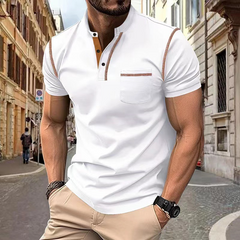 Thiago - Eleganter Herren Polo für jeden Anlass in Weiß
