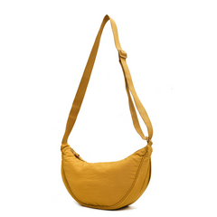 Eliana - Elegante Halbmond-Umhängetasche in Gelb