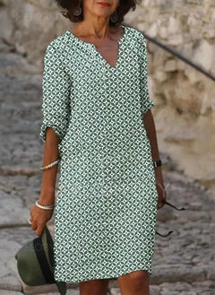 Brylee - Elegantes Midi‑Kleid für Damen in Grün