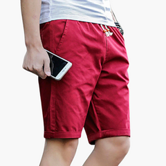 Bequeme Shorts mit Kordelzug für Herren - Freizeitmode in Scharlachrot