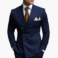 Zweireiher-Anzug für Herren - Klassisches Design mit Stil in Marineblau
