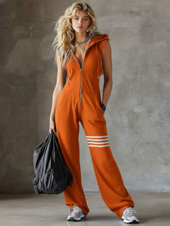 Emma | Retro Jumpsuit Damen Elegant Look in Orange