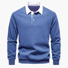 Hans | Freizeit-Poloshirt in Blau