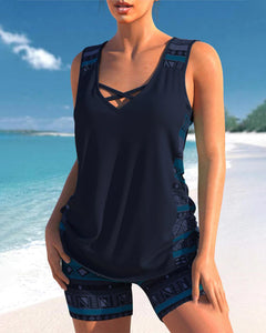 Balbina® | Trendy Tankini in Dunkelblau