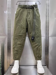 Edelstein™ | Lässige Hose mit Gürtel in Grün