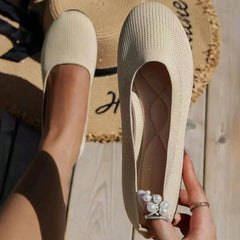 Angela | Rutschfeste atmungsaktive Schuhe™ in Beige
