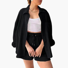 Aurélie  | Elegantes und Lässiges Ensemble in Schwarz