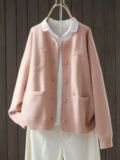 Marcella | Gestrickter Cardigan in Rosa