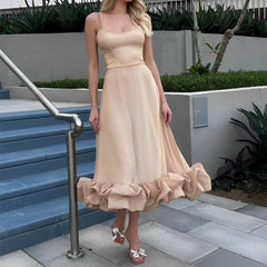 Sherri - Elegantes Swingkleid für Damen in Aprikose