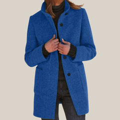 SOPHIA – Der zeitlose Wintermantel für Damen in Marineblau