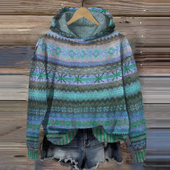 Nelly | Comfortabele vintage hoodie in Blau