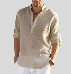 Saxton - Elegantes Hemd für herren in Beige