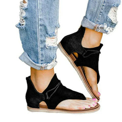 Natasha® | Damensandalen im nostalgischen Retro-Stil in Schwarz