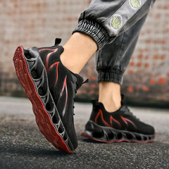 Alex - Orthopädische Herren Walking Schuhe Bequem Und Stabil in Schwarz