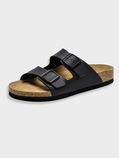 Olivia® | Old Money Arizona Sandalen in Schwarz