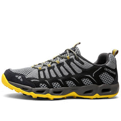 Ashton | Vielseitige Unisex Wanderschuhe in Grau / Gelb