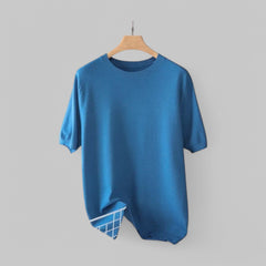 Marco | Atemberaubendes Merino T Shirt in Blau