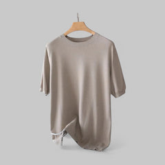Marco | Atemberaubendes Merino T Shirt in Camel