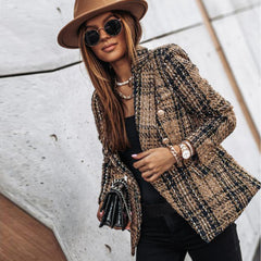 Tilda - Formelle Damen-Lapel-Blazer in Braun