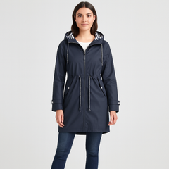 Aveline | Stilvolle wasserdichte Damenmodejacke in Dunkelblau