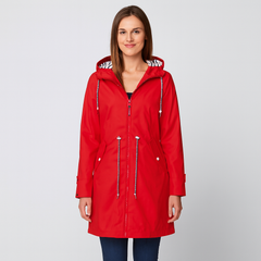 Aveline | Stilvolle wasserdichte Damenmodejacke in Rot