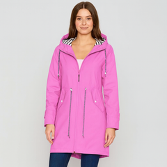 Aveline | Stilvolle wasserdichte Damenmodejacke in Rosa