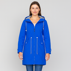 Aveline | Stilvolle wasserdichte Damenmodejacke in Blau