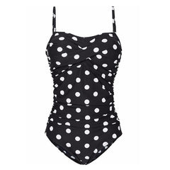 Emilia® | Badeanzug Klassischer Hochwertiger Stoff Ideal Für Den Strand Für Damen in Gefleckt