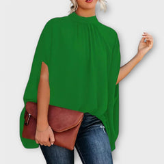 Carina | Vielseitige Abendbluse mit modernem Stil in Grün