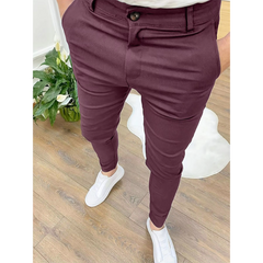 Bertram – Business Hose Herren Elastisch Hochwertig Formell in Hellbraun