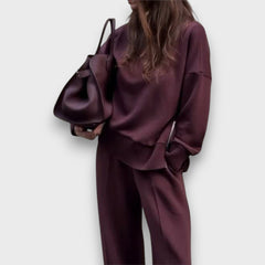 Giuliana – Elegantes Zweiteiler-Set in Bordeaux