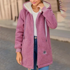 Dagmar - Stylische, warme Fleecejacke für den Winter in Rosa
