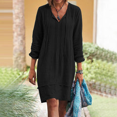 Mavis - Stilvolles Sommerkleid in Schwarz
