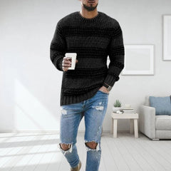 Claus - Weicher Strickpullover für Männer in Schwarz