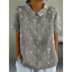 Katharina | Bluse aus Baumwollmischgewebe mit Blumenmuster in Mehrfarbig 6