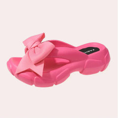 Nayeli® | Elegante Damen-Slipper mit Schleifendetail in Rosa Rot