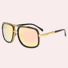 Stilvolle polarisierte Sonnenbrille für Herren | UV-Schutz in Rosa