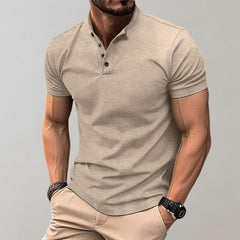 Ezekiel - Elegantes Herren Polo Shirt im Casual Look in Khaki
