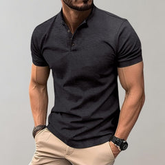 Ezekiel - Elegantes Herren Polo Shirt im Casual Look in Schwarz