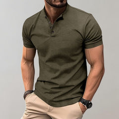 Ezekiel - Elegantes Herren Polo Shirt im Casual Look in Dunkelgrün