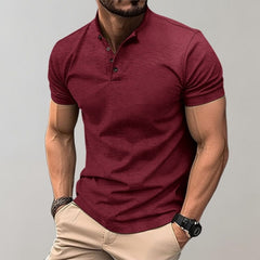 Ezekiel - Elegantes Herren Polo Shirt im Casual Look in Rot