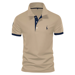 T-SHIRT POLO LÄSSIG in Khaki