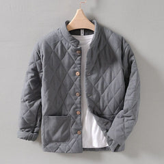 Kingsley - Japanischer Stil Herrenjacke in Grau