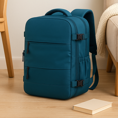 Handgepäck-Rucksack 40 x 20 x 25 – Passt in die Ryanair-Freigepäckmenge für unter den Sitz in Blau