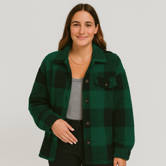 Clara | Stilvolle Strickjacke für Damen mit Knöpfen in Grün