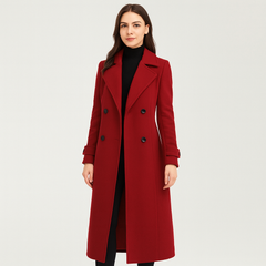 Helene | Herbst-Winter Mantel in Rot