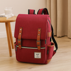 Robuste Outdoor-Tasche für Damen und Herren mit Laptop-Aufbewahrung in Bordeaux