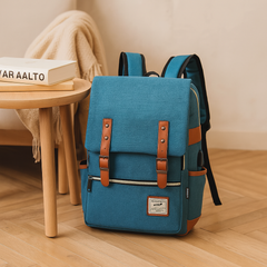 Robuste Outdoor-Tasche für Damen und Herren mit Laptop-Aufbewahrung in Blau
