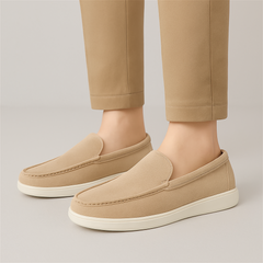 Boston Penny Loafer für Herren – Zeitloser Style mit gepolsterter Innensohle in Beige